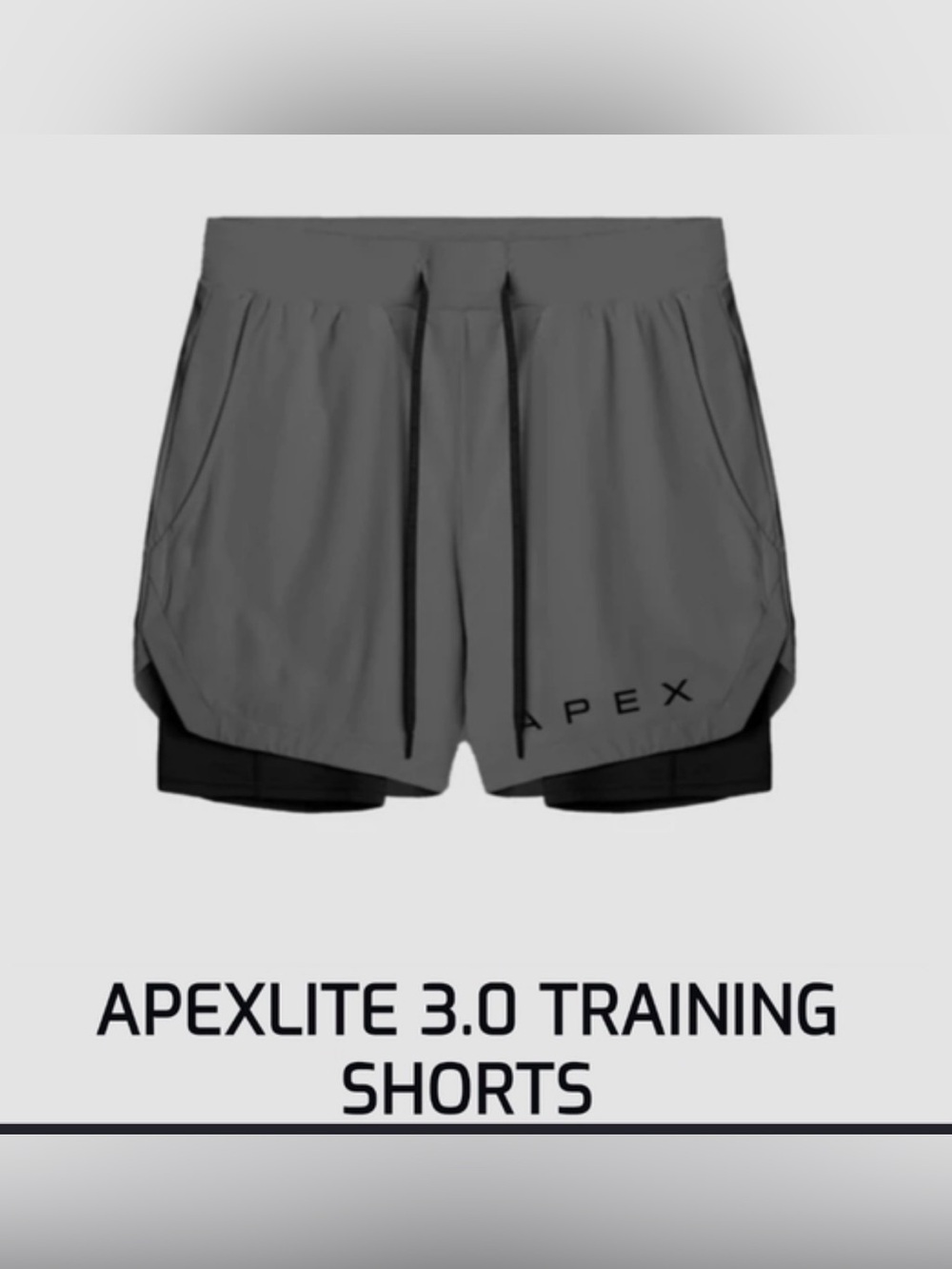 APEX Shorts Training Apexlite 3.0 Gray Workout , size M